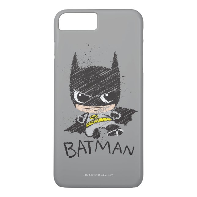 Mini Classic Batman Sketch Case-Mate iPhone Case (Back)