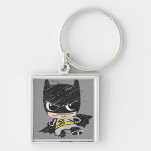Mini Classic Batman Sketch Key Ring