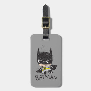 Mini Classic Batman Sketch Luggage Tag