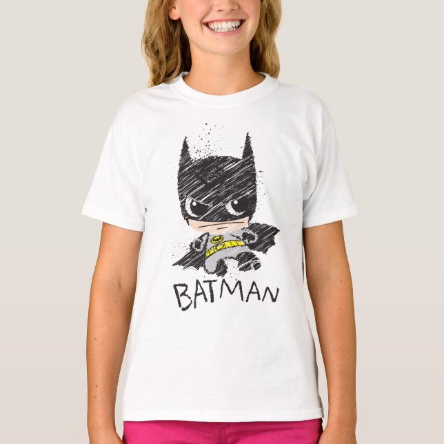 Mini Classic Batman Sketch T-Shirt (Front)