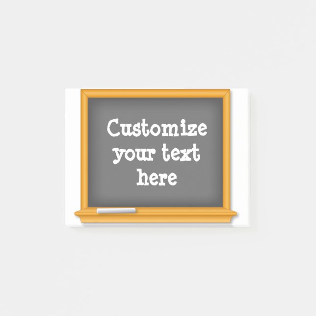 Mini Classroom Chalkboard  Post-it Notes (Front)