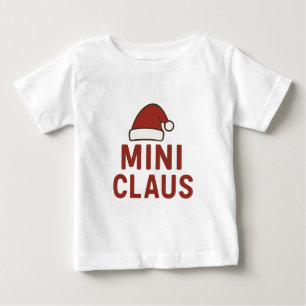 Mini Claus – Cute Christmas Design Baby T-Shirt
