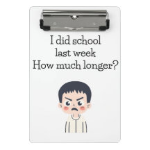 Mini clipboard. Back to school stationery