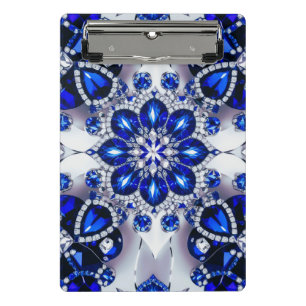 Mini clipboard with Blue White Colours