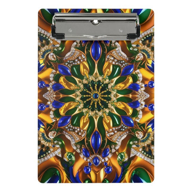 Mini clipboard with Brazil Colours (Front)