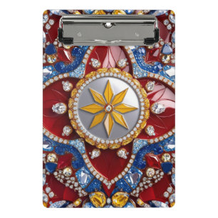 Mini clipboard with Colombian Colours