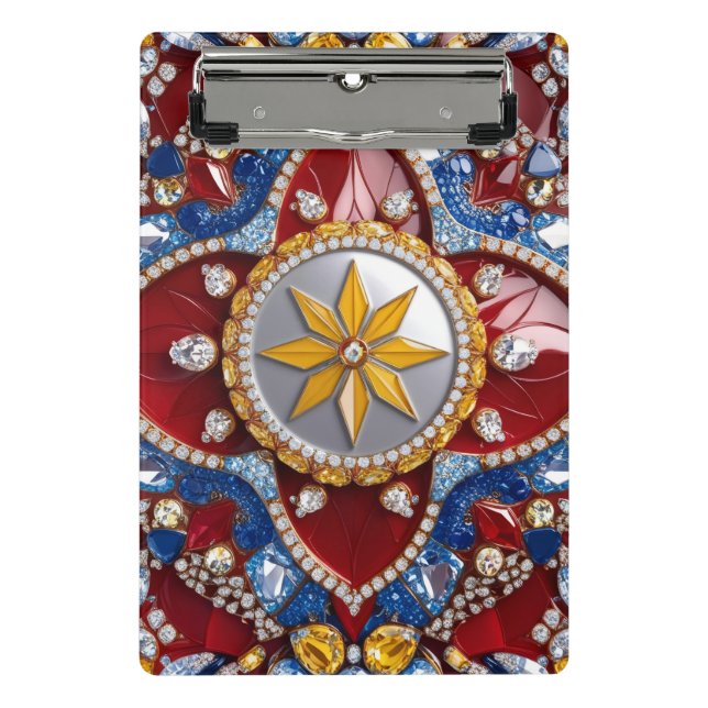 Mini clipboard with Colombian Colours (Front)