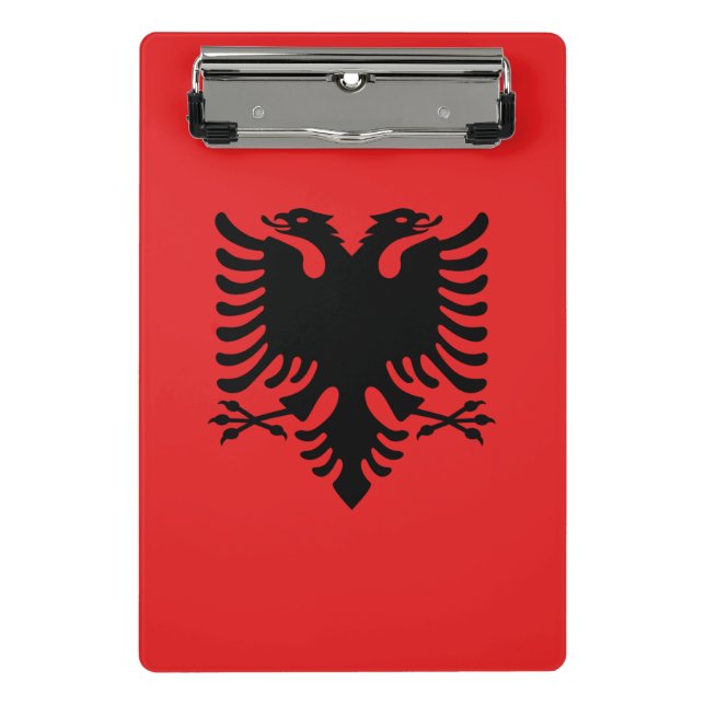 Mini clipboard with flag of Albania (Front)