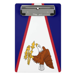 Mini clipboard with flag of American Samoa, USA
