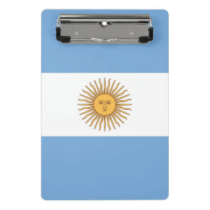 Mini clipboard with flag of Argentina
