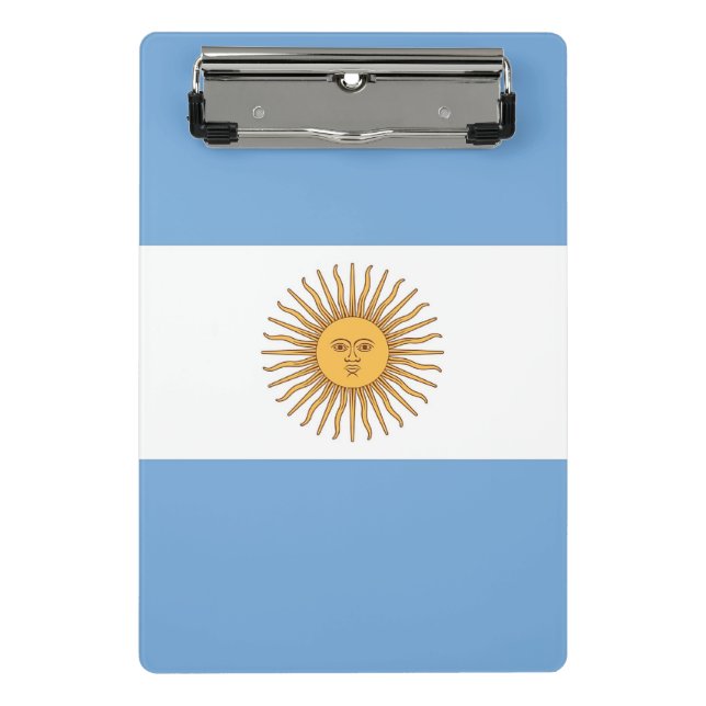 Mini clipboard with flag of Argentina (Front)