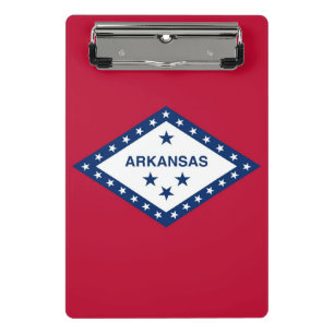 Mini clipboard with flag of Arkansas, USA