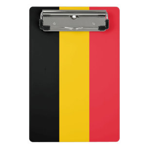 Mini clipboard with flag of Belgium