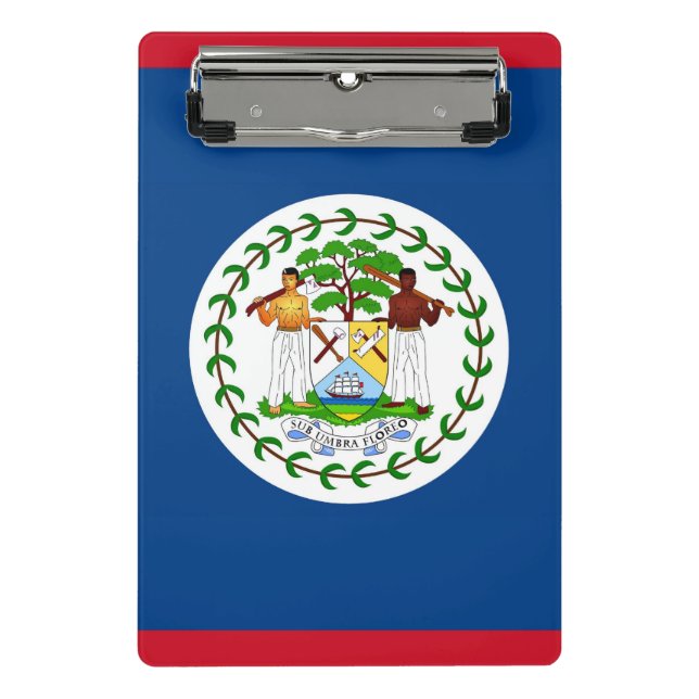 Mini clipboard with flag of Belise (Front)