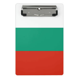 Mini clipboard with flag of Bulgaria