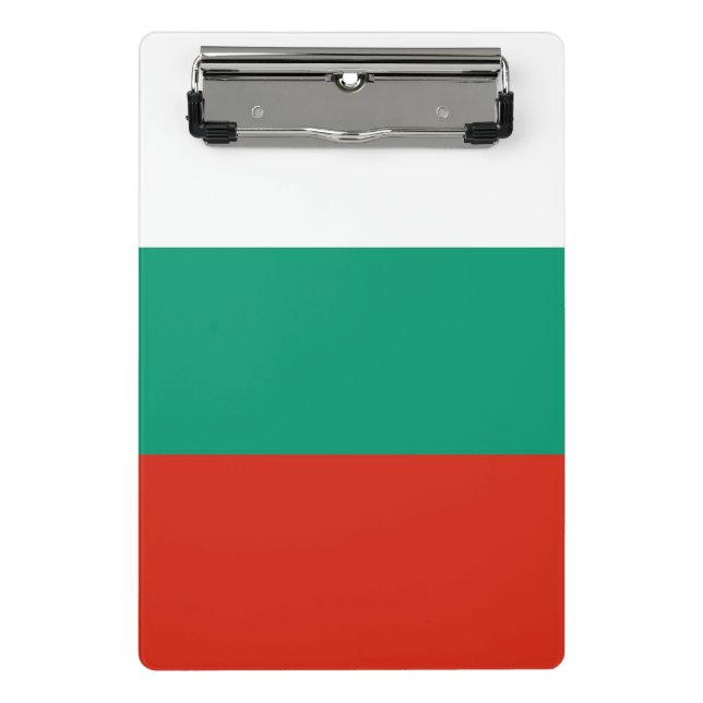 Mini clipboard with flag of Bulgaria (Front)