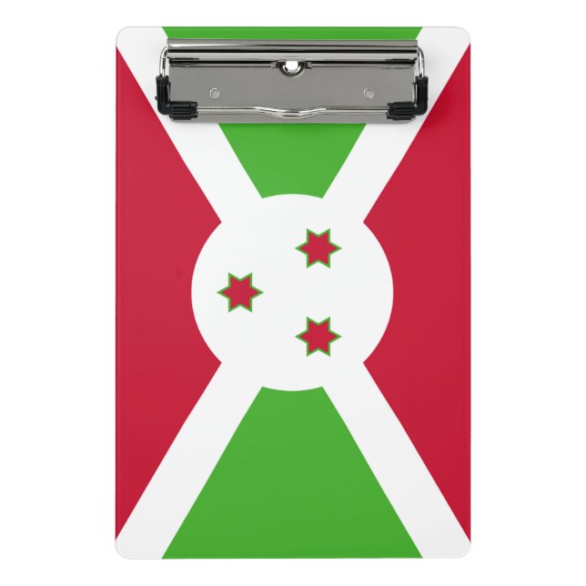Mini clipboard with flag of Burundi (Front)