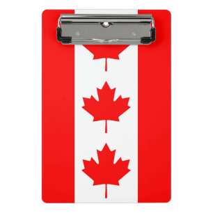 Mini clipboard with flag of Canada