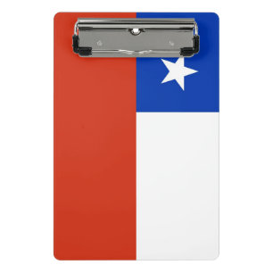 Mini clipboard with flag of Chile