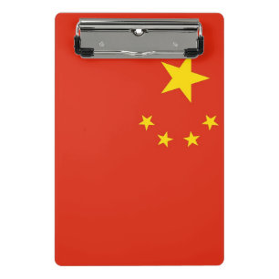 Mini clipboard with flag of China