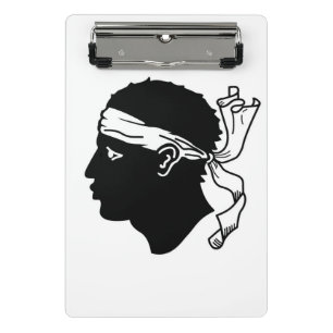 Mini clipboard with flag of Corsica