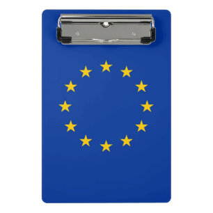 Mini clipboard with flag of European Union