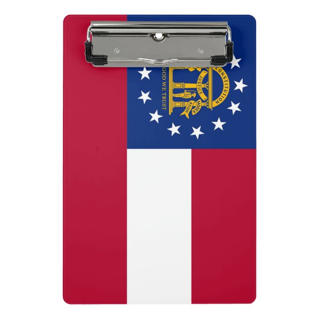 Mini clipboard with flag of Georgia, USA (Front)