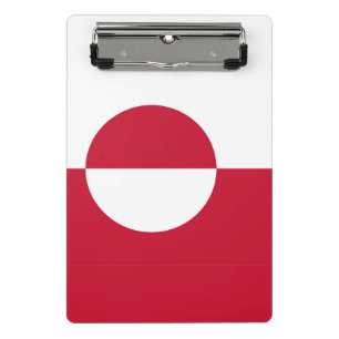 Mini clipboard with flag of Greenland