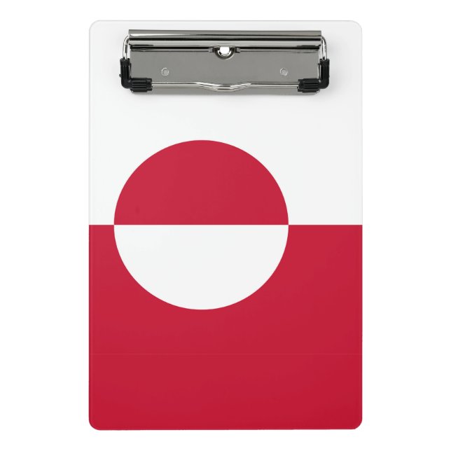 Mini clipboard with flag of Greenland (Front)