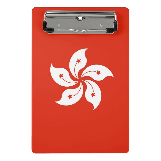 Mini clipboard with flag of Hong Kong (Front)