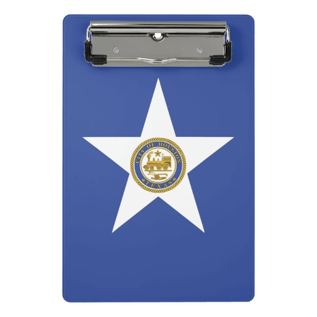 Mini clipboard with flag of Houston, USA (Front)