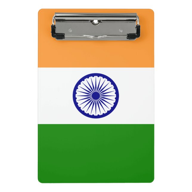 Mini clipboard with flag of India (Front)