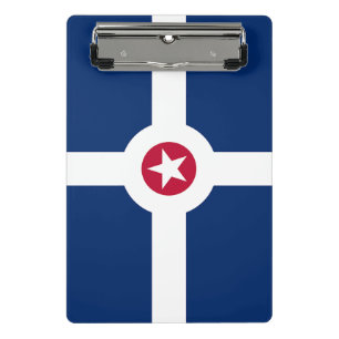 Mini clipboard with flag of Indianapolis, USA