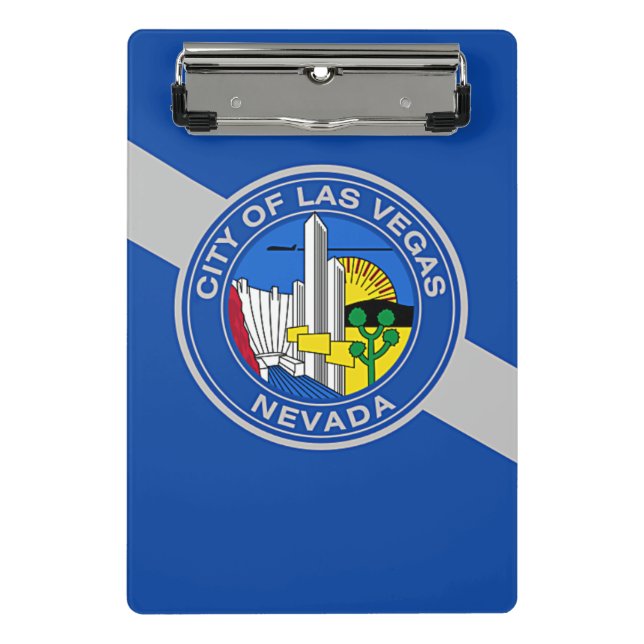 Mini clipboard with flag of Las Vegas, USA (Front)