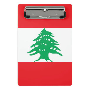 Mini clipboard with flag of Lebanon