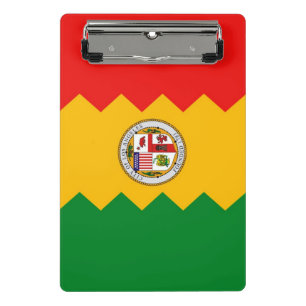 Mini clipboard with flag of Los Angeles, USA
