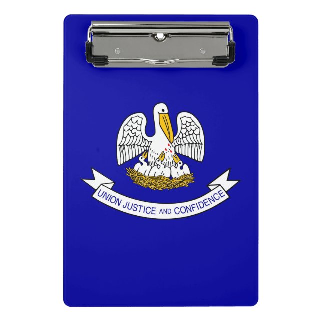 Mini clipboard with flag of Louisiana State, USA (Front)