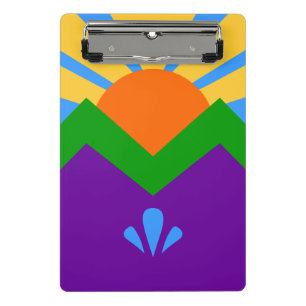 Mini clipboard with flag of Manitou Springs