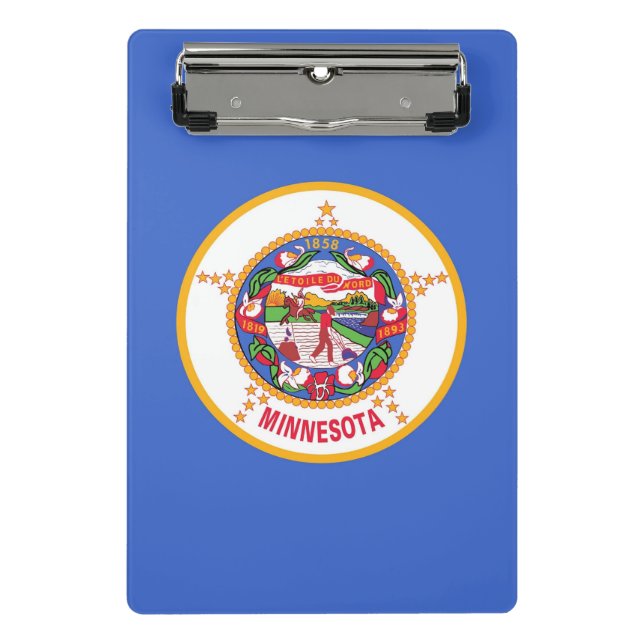 Mini clipboard with flag of Minnesota, USA (Front)