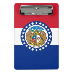 Mini clipboard with flag of Missouri, USA