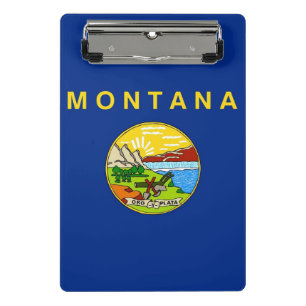 Mini clipboard with flag of Montana, USA