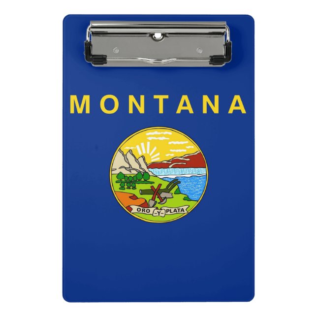 Mini clipboard with flag of Montana, USA (Front)