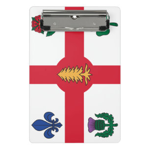 Mini clipboard with flag of Montreal, Canada