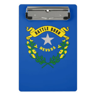 Mini clipboard with flag of Nevada, USA
