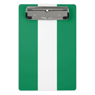 Mini clipboard with flag of Nigeria
