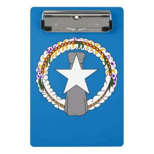Mini clipboard with flag of Northern Mariana
