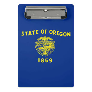 Mini clipboard with flag of Oregon, USA