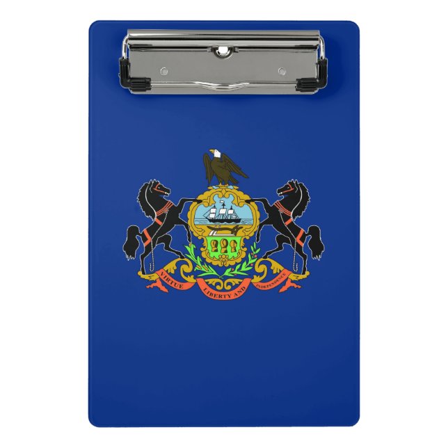 Mini clipboard with flag of Pennsylvania, USA (Front)