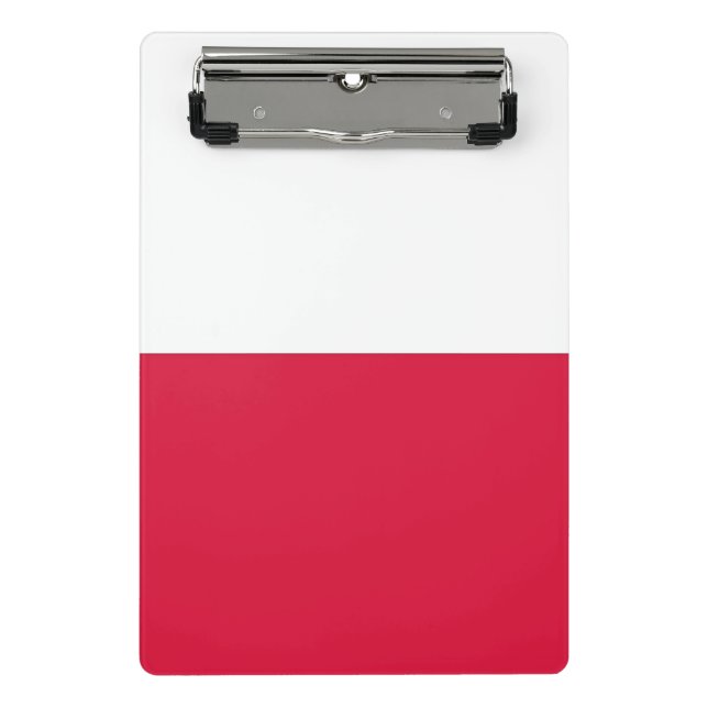 Mini clipboard with flag of Poland (Front)