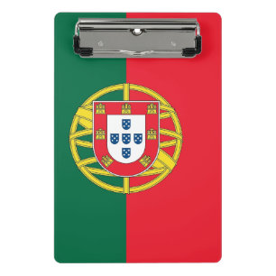 Mini clipboard with flag of Portugal
